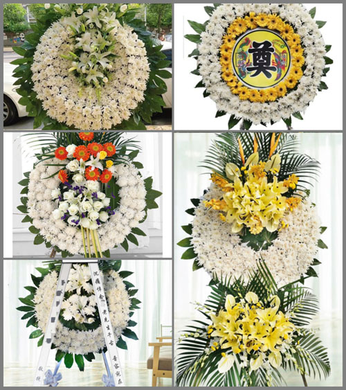 广东韶关市南雄市南亩镇官田村花圈速递